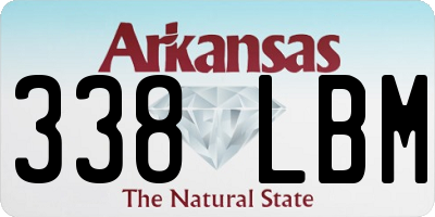 AR license plate 338LBM