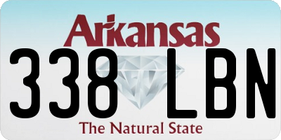 AR license plate 338LBN