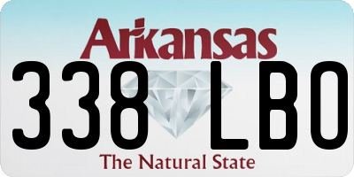 AR license plate 338LBO
