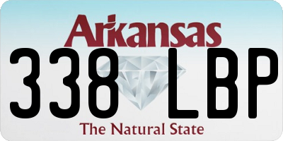 AR license plate 338LBP