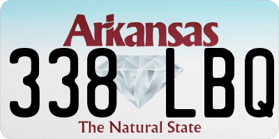 AR license plate 338LBQ