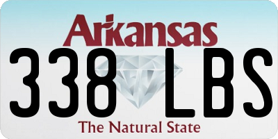 AR license plate 338LBS