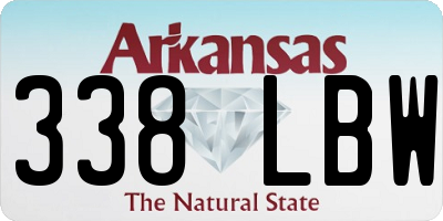 AR license plate 338LBW