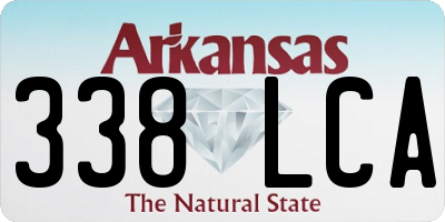AR license plate 338LCA