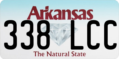 AR license plate 338LCC