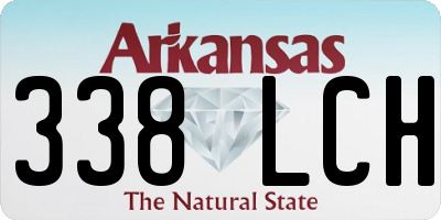 AR license plate 338LCH