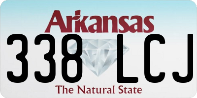 AR license plate 338LCJ