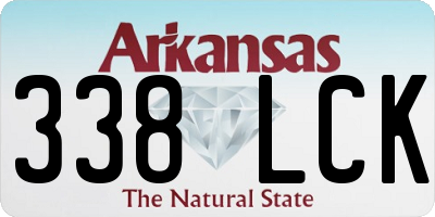 AR license plate 338LCK