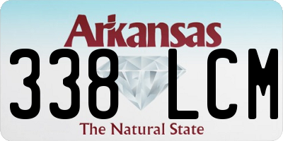 AR license plate 338LCM