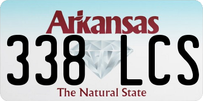 AR license plate 338LCS