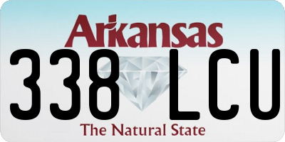 AR license plate 338LCU