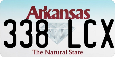 AR license plate 338LCX