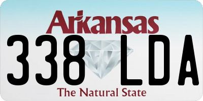 AR license plate 338LDA