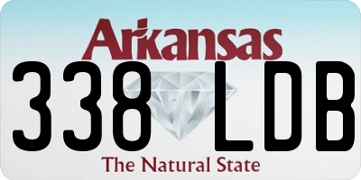 AR license plate 338LDB
