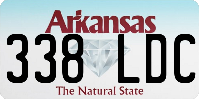 AR license plate 338LDC