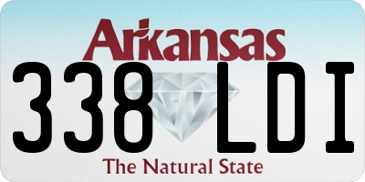 AR license plate 338LDI