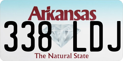 AR license plate 338LDJ