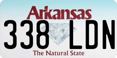 AR license plate 338LDN