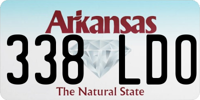AR license plate 338LDO