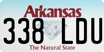 AR license plate 338LDU