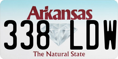 AR license plate 338LDW