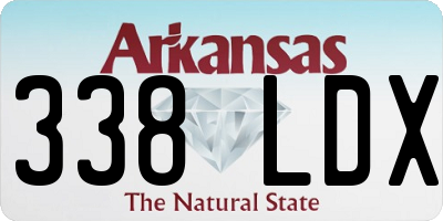 AR license plate 338LDX