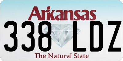 AR license plate 338LDZ