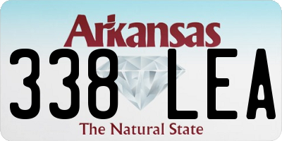 AR license plate 338LEA