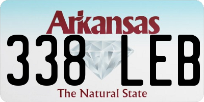 AR license plate 338LEB