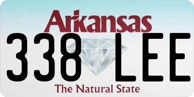 AR license plate 338LEE