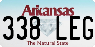 AR license plate 338LEG
