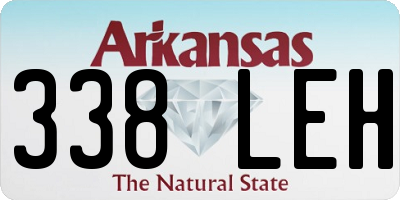 AR license plate 338LEH