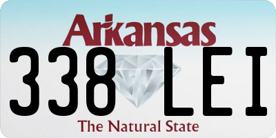 AR license plate 338LEI