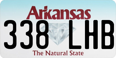 AR license plate 338LHB