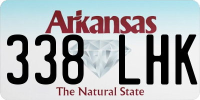 AR license plate 338LHK