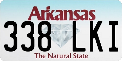 AR license plate 338LKI