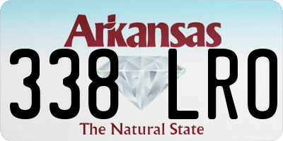 AR license plate 338LRO