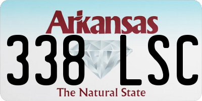 AR license plate 338LSC