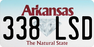 AR license plate 338LSD