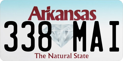 AR license plate 338MAI