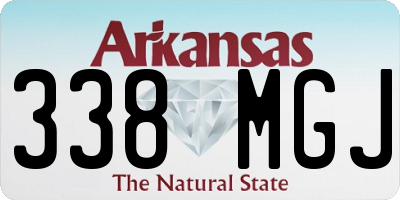 AR license plate 338MGJ