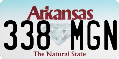 AR license plate 338MGN