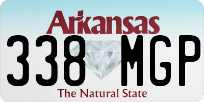 AR license plate 338MGP