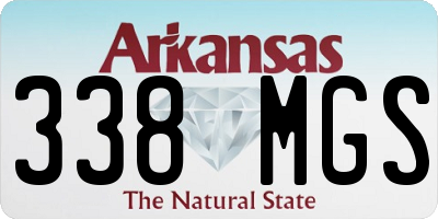 AR license plate 338MGS