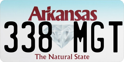 AR license plate 338MGT