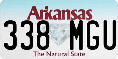AR license plate 338MGU