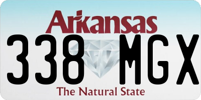 AR license plate 338MGX