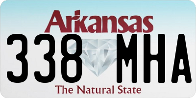 AR license plate 338MHA