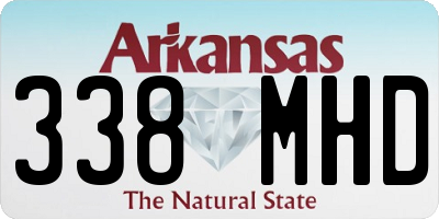 AR license plate 338MHD
