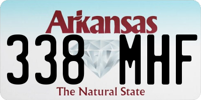 AR license plate 338MHF